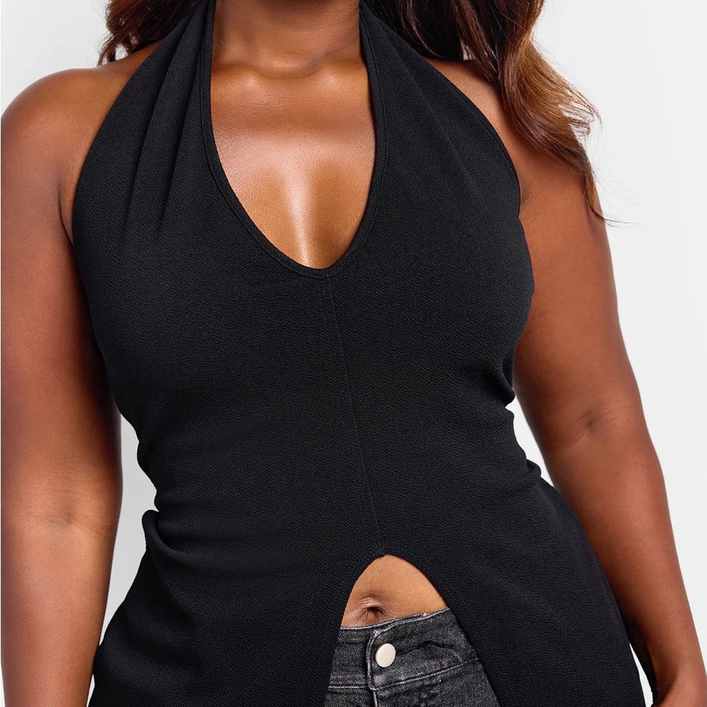 Rebdolls Black Halter Tank Top